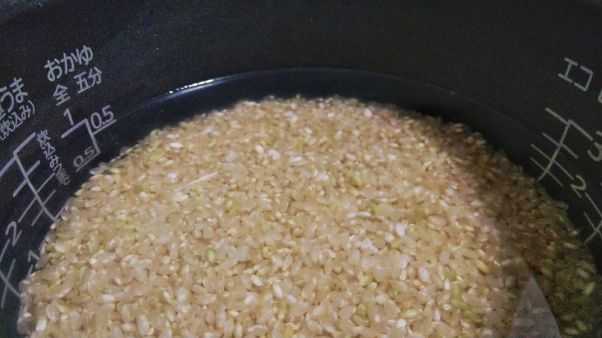 浸水無しで炊ける5分づきのお米を開発してほしいです！